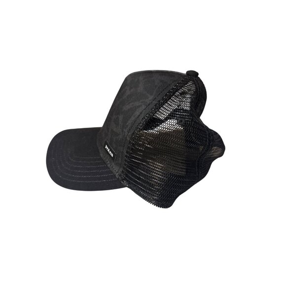 Prana Mens Black Mesh Back Trucker Hat With Adjustable Snap Closure - Picture 3 of 5